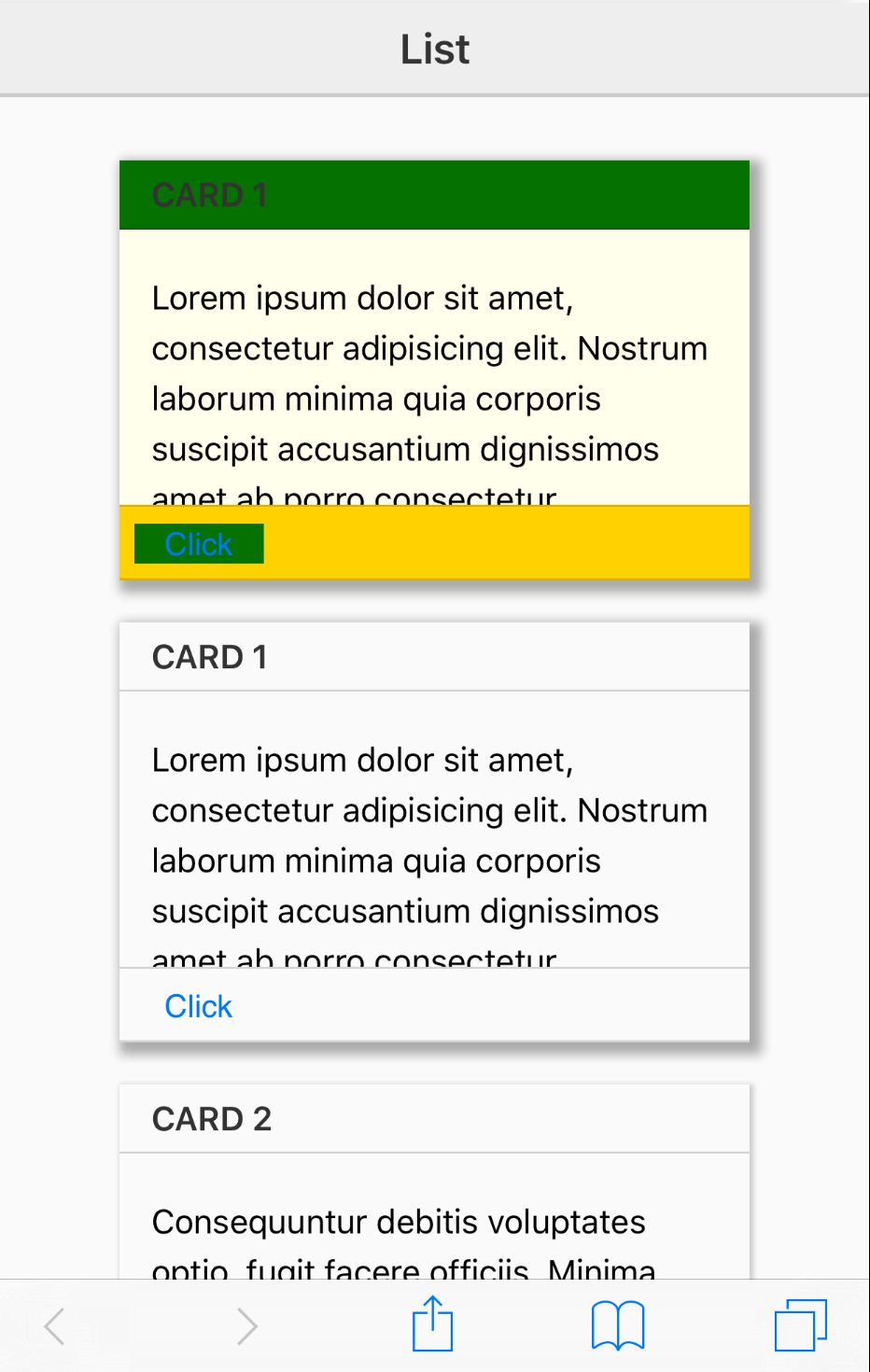 Card Layout