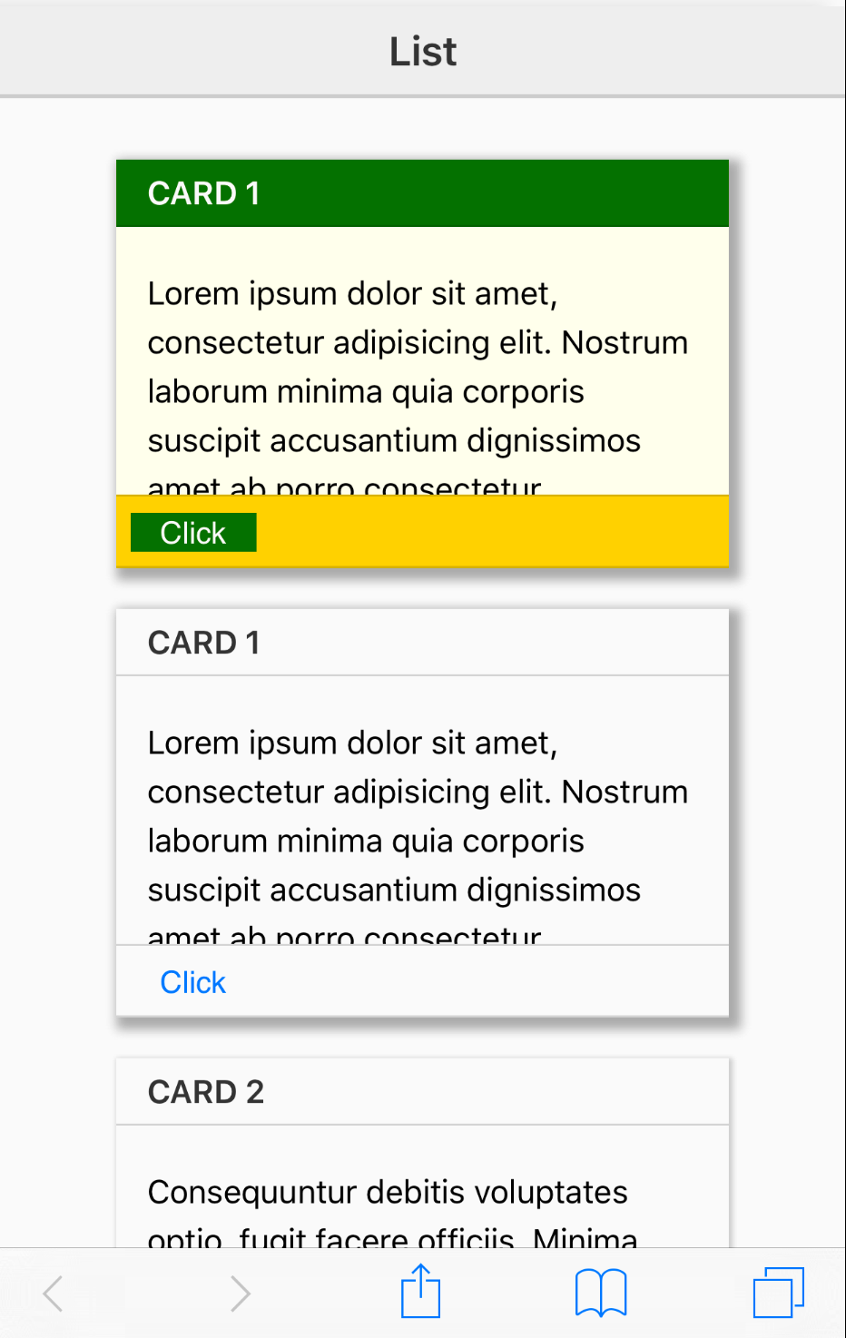 Card Layout